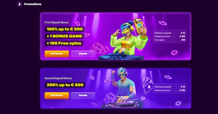 Slotrave Casino Bonus und Freispiele Screenshot