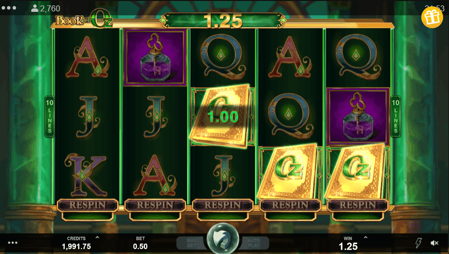 Book of Oz Gameplay — 5×3-Slot von Triple Edge Studios